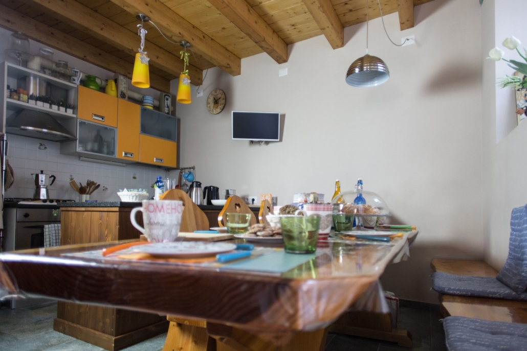 B&B-La casa sul sasso-cucina colazione